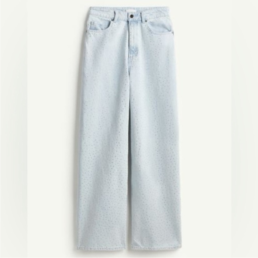 Rhinestone Embellished Jeans